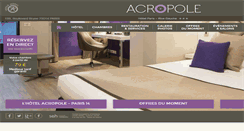 Desktop Screenshot of acropole-paris-hotel.com
