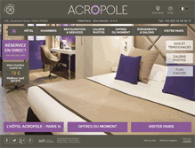 Tablet Screenshot of acropole-paris-hotel.com